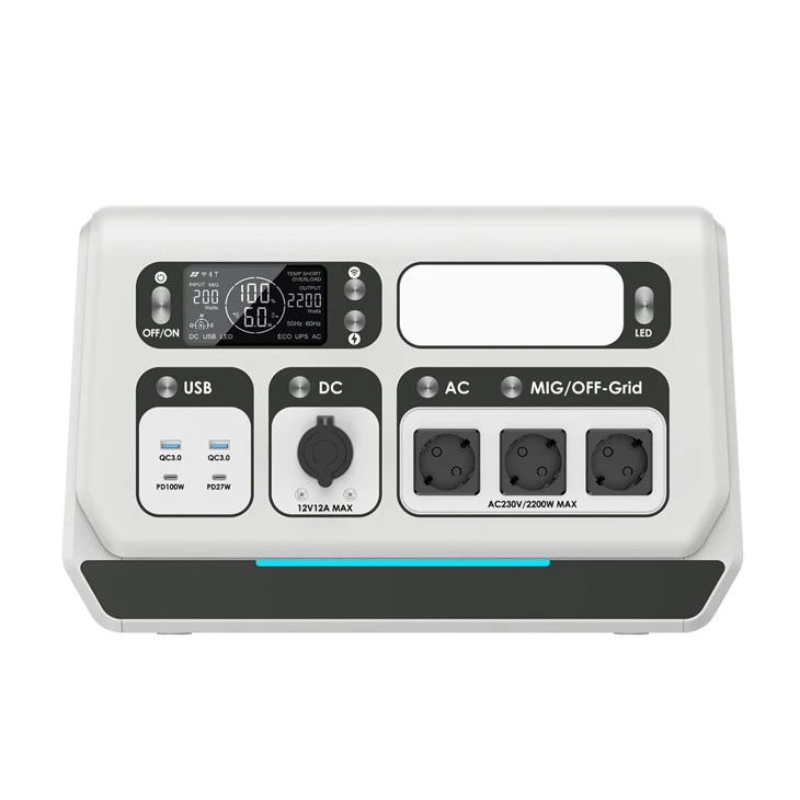 2048WH 2200W Portable Emergency Power Bank With WIFI